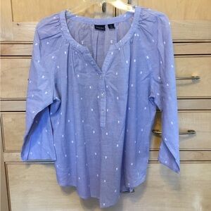 Westbound petites Large Petite top 100% cotton lavender Lightweight